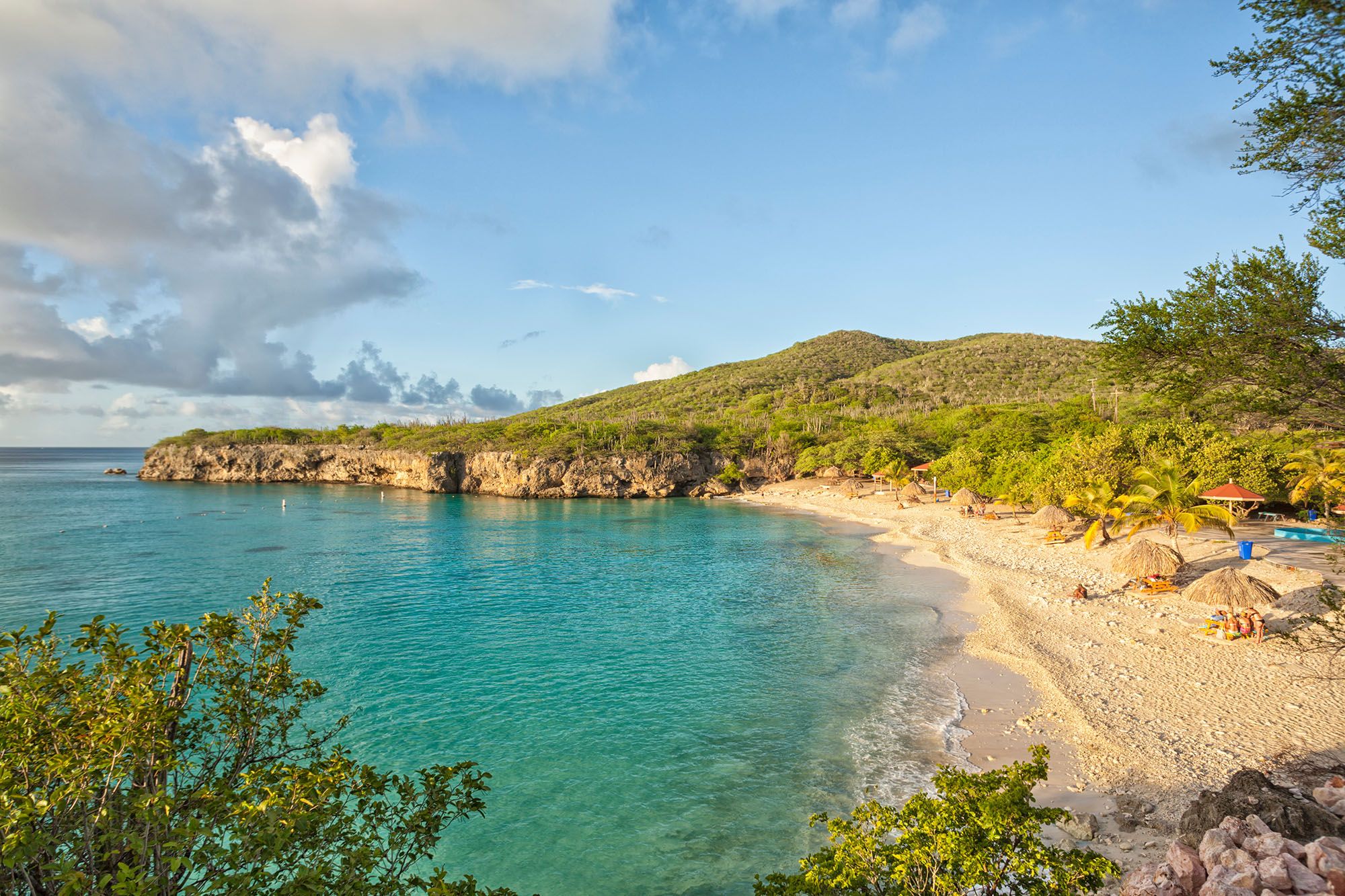 Plage et baie de Grote Knip sur l'île Curaçao - Antilles néerlandaises