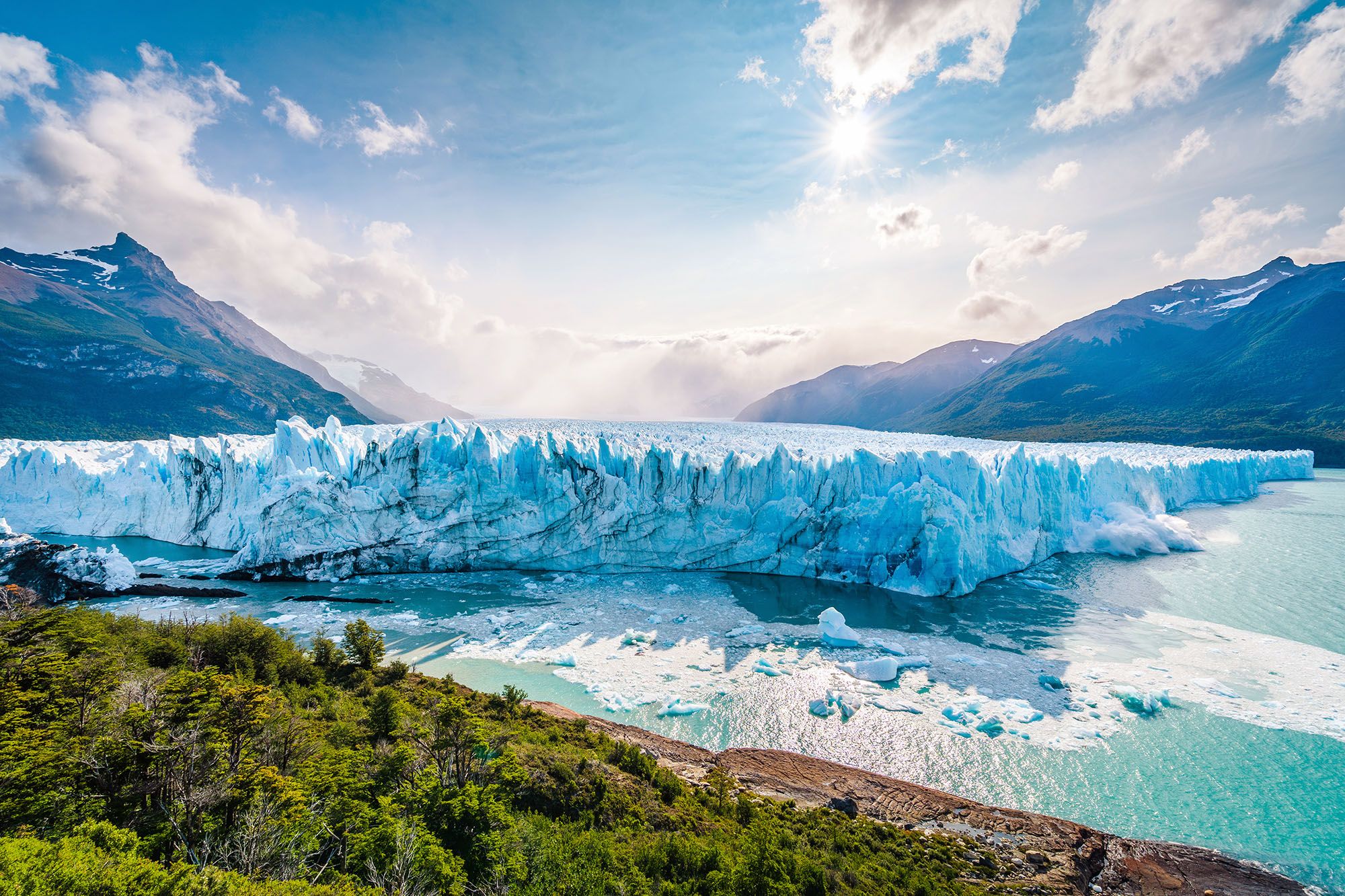 Glacier Perito Moreno dans le parc national Los Glaciares près d'El Calafate en Patagonie - Argentine