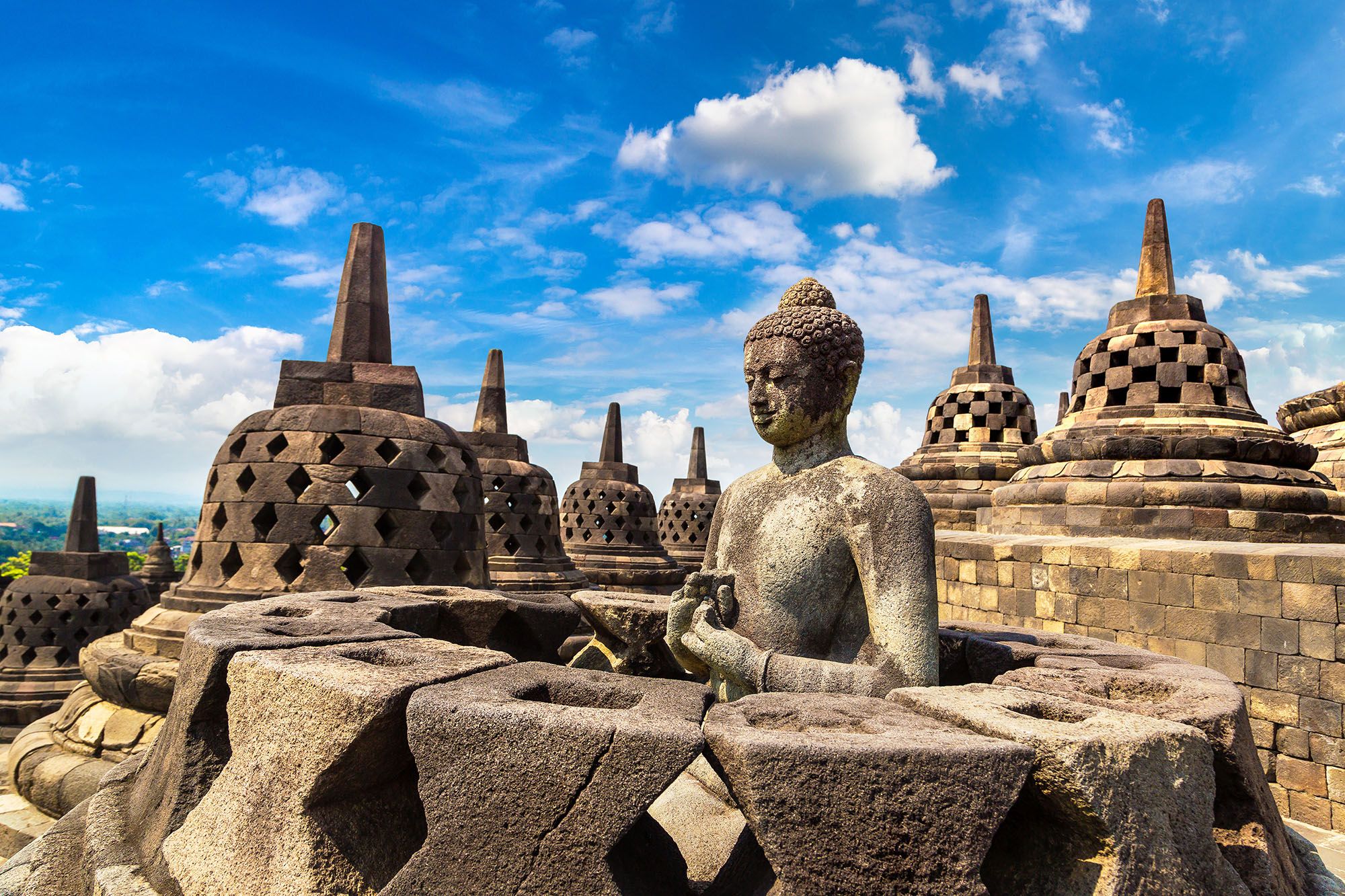 Temple de Borobudur à Java - Indonésie
