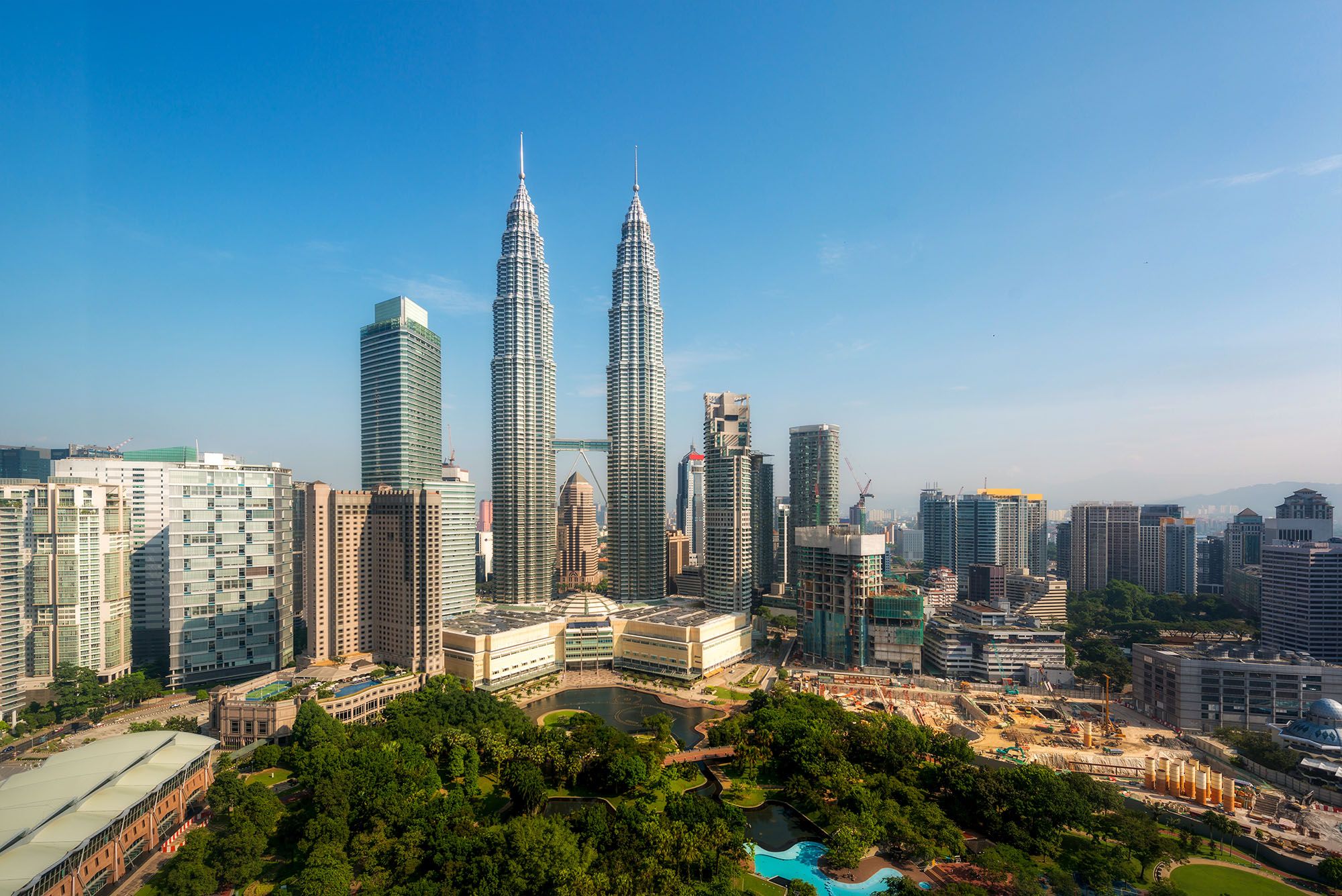 Skyline de la capitale malaisienne - Kuala Lumpur (Malaisie)