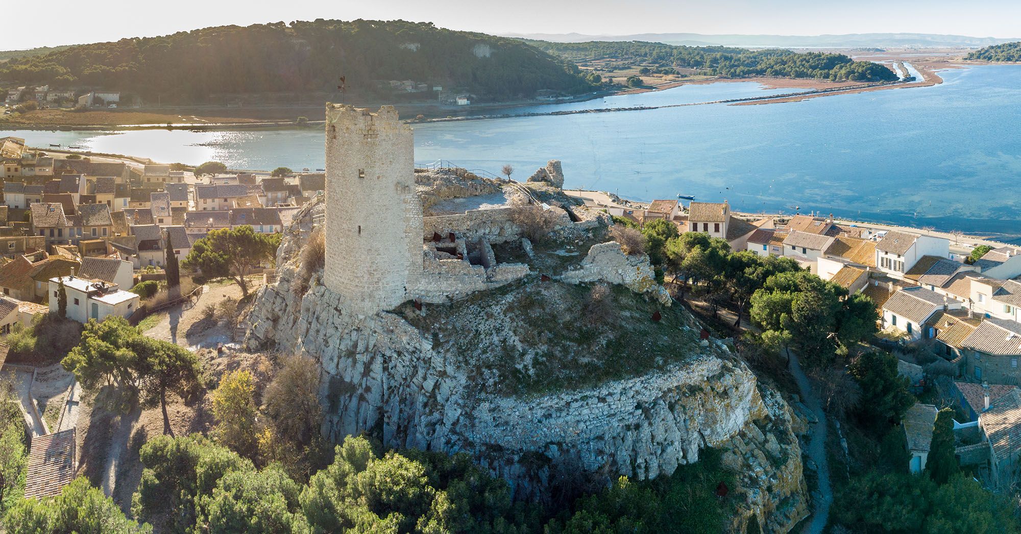 La Tour Barberousse à Gruissan dans l'Aude - Languedoc-Roussillon (France)