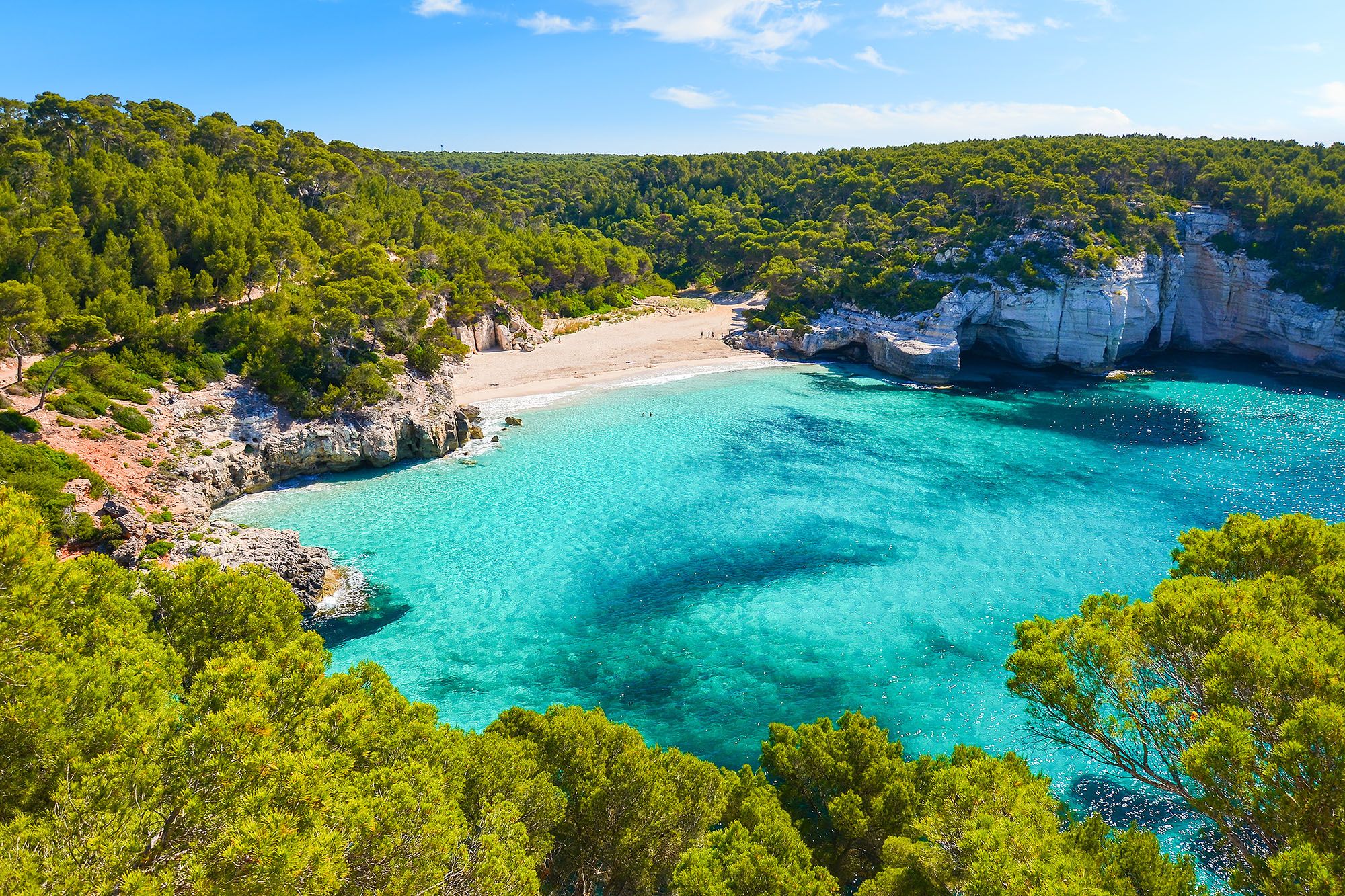 Plage de Mitjaneta à Minorque - Espagne