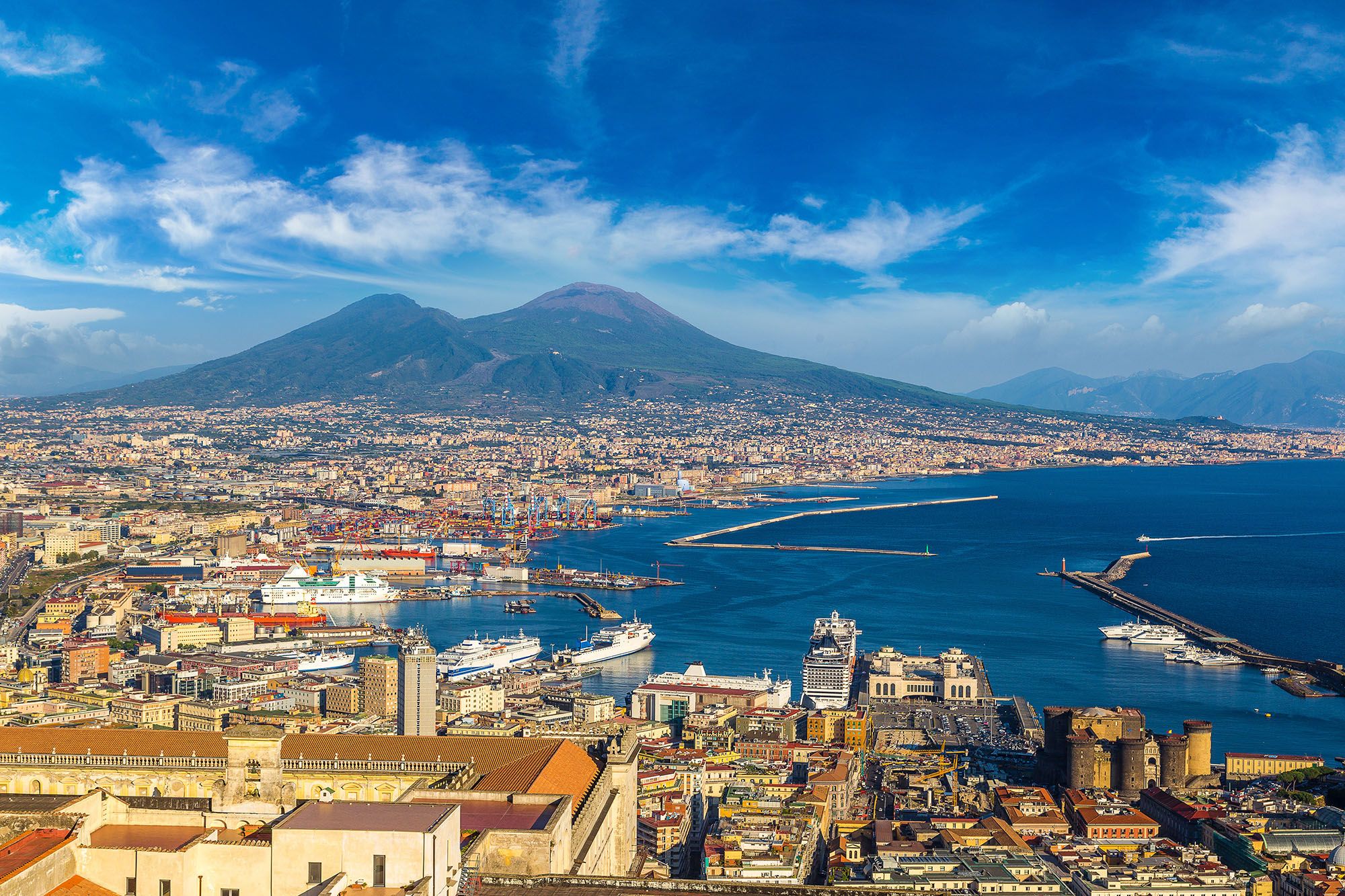 Naples et le Vésuve - Italie