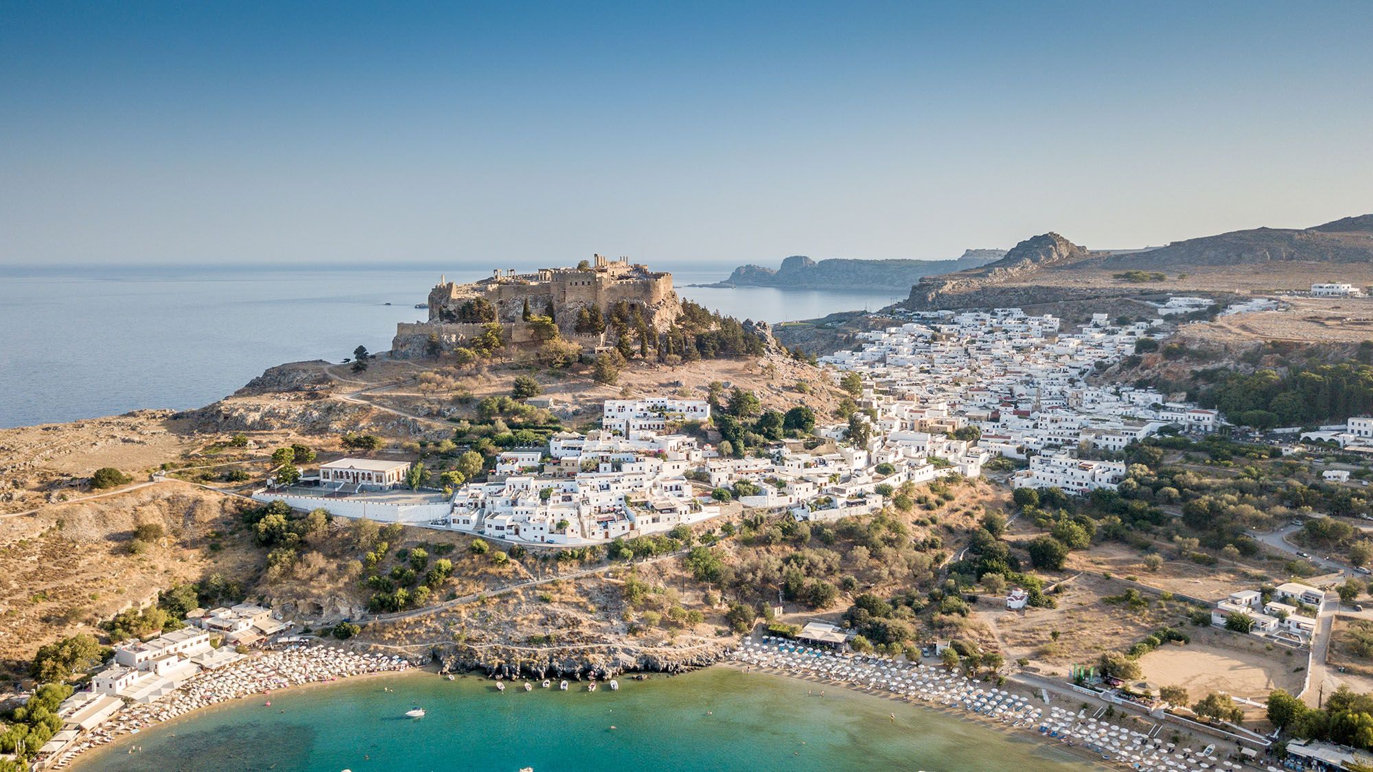 Village historique de Lindos à Rhodes - Grèce