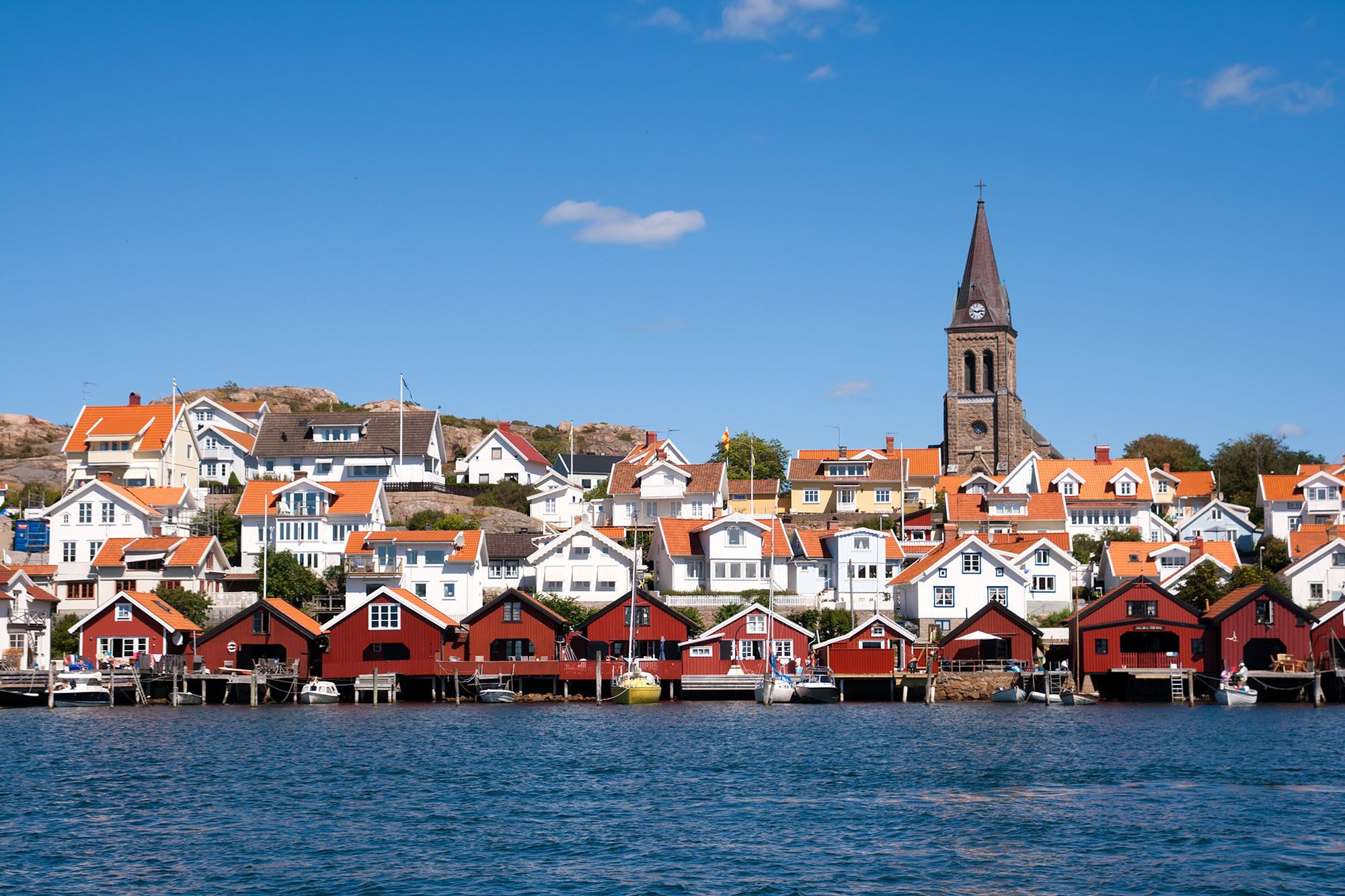 Village de pêcheurs Fjällbacka sur la côte ouest - Suède