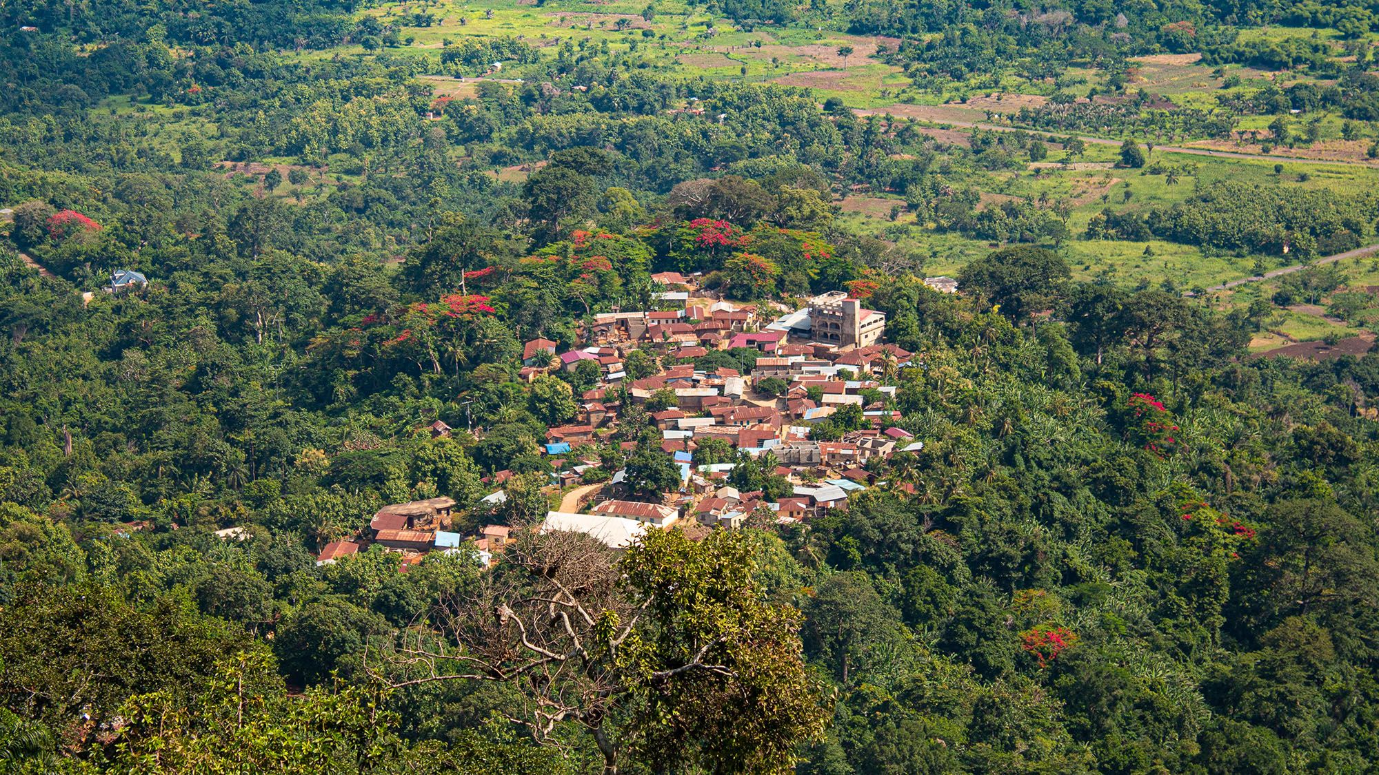 Village de brousse dans la région des plateaux à Kpalimé - Togo