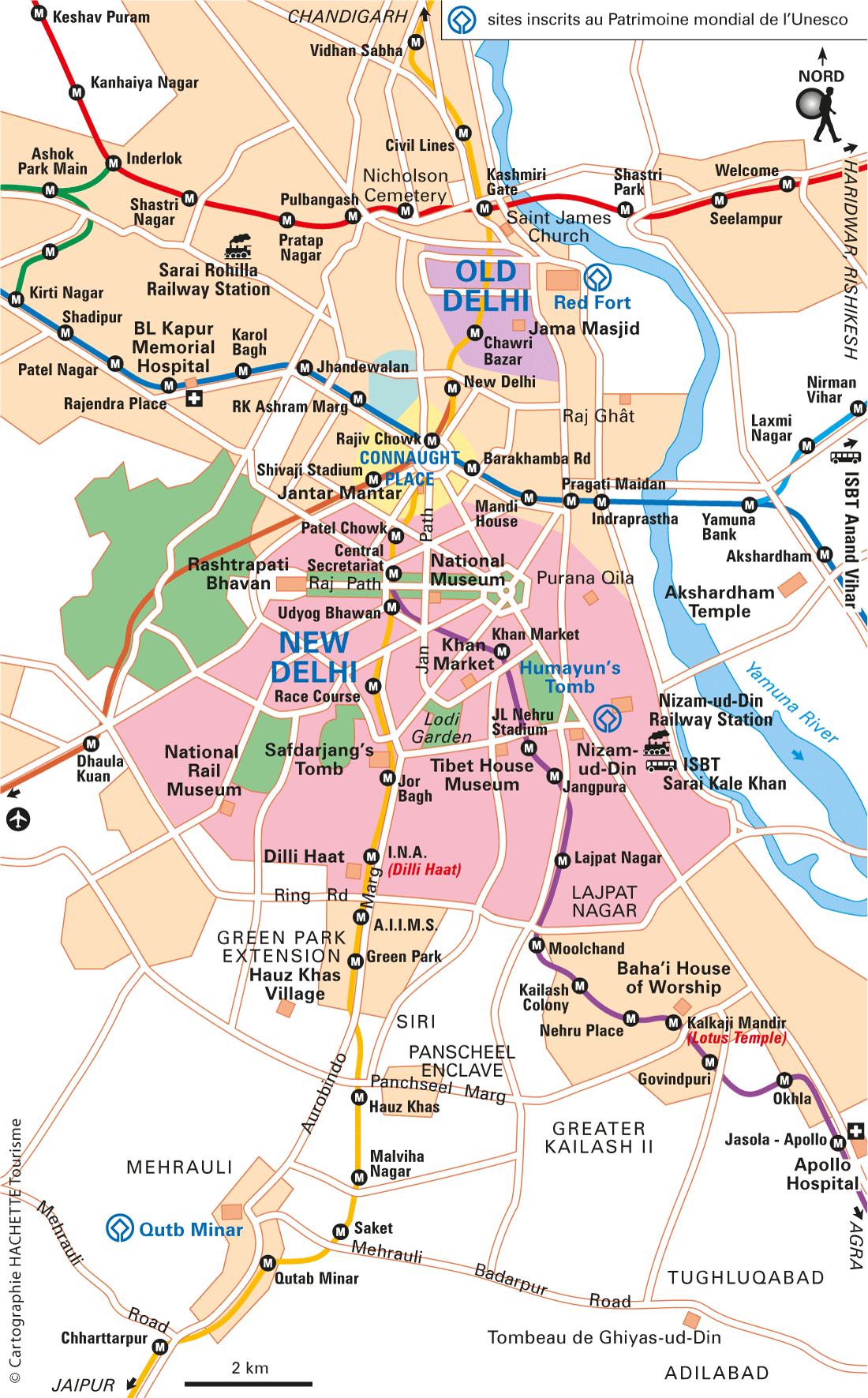 Delhi Carte générale