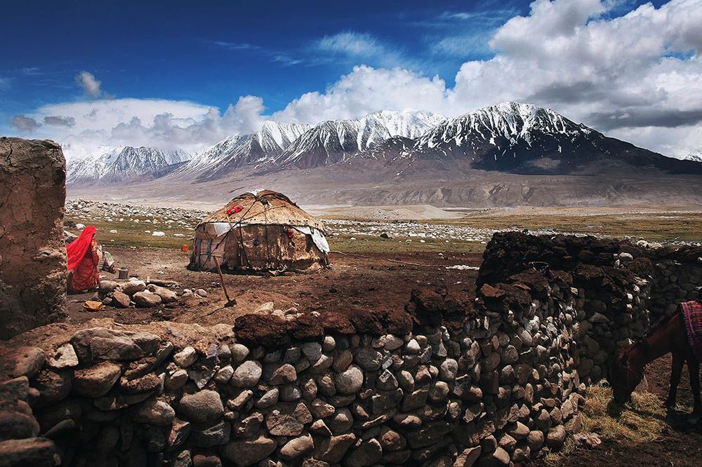 Yourte des tribus kirghizes du corridor du Wakhan Afghanistan