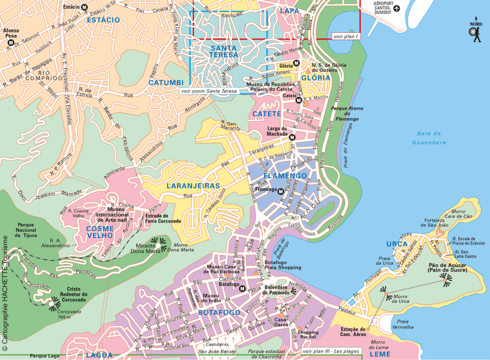 Carte Rio Sud - Plan Rio Sud
