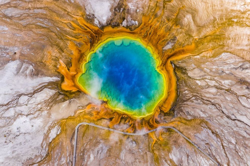Grand Prismatic Spring in Yellowstone