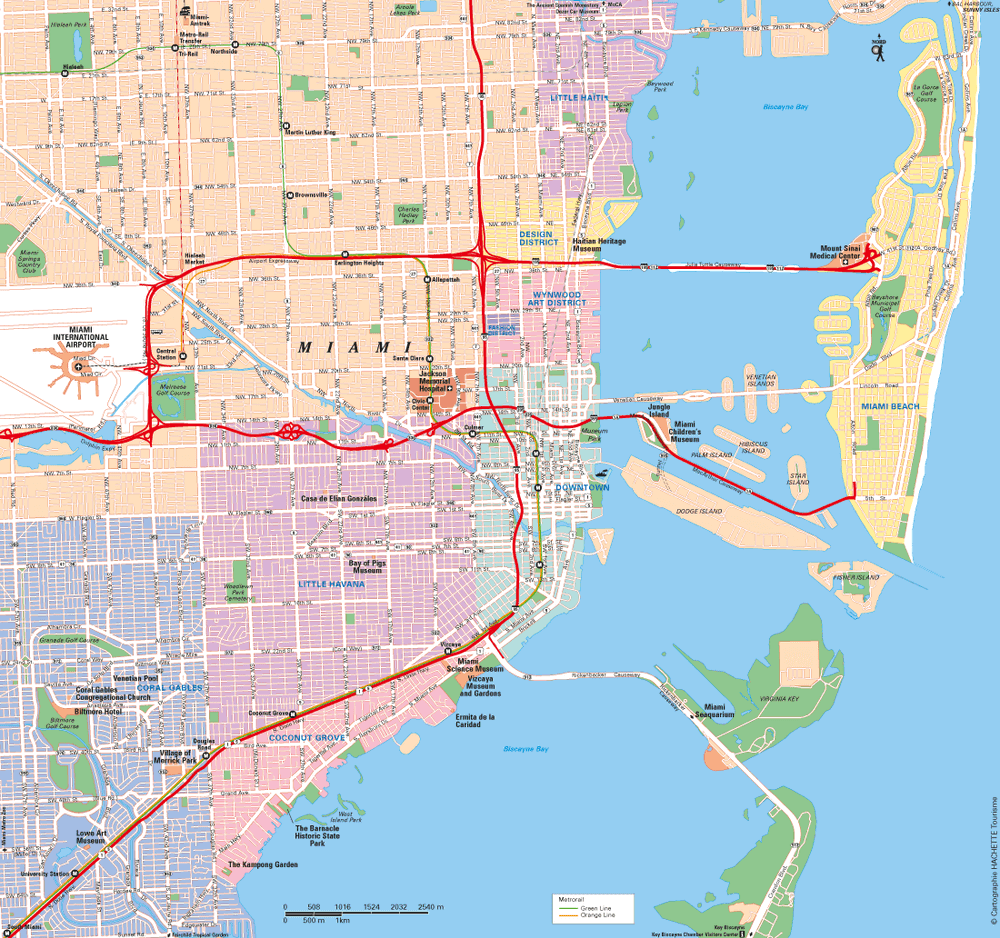 Carte Miami - Plan Miami