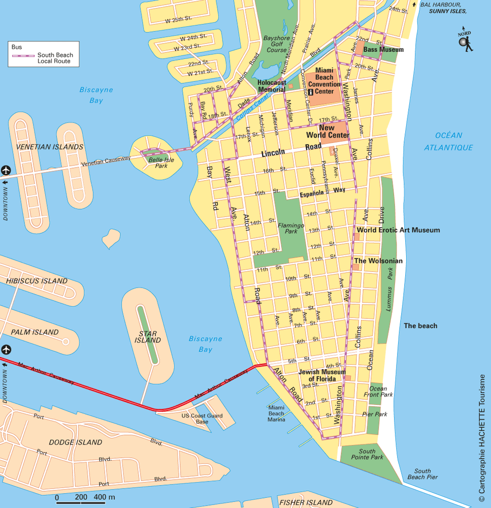 Carte Miami Beach - Plan Miami Beach