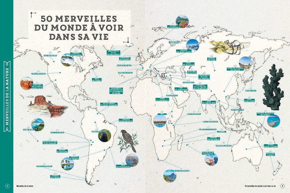 50 merveilles du monde à voir dans sa vie