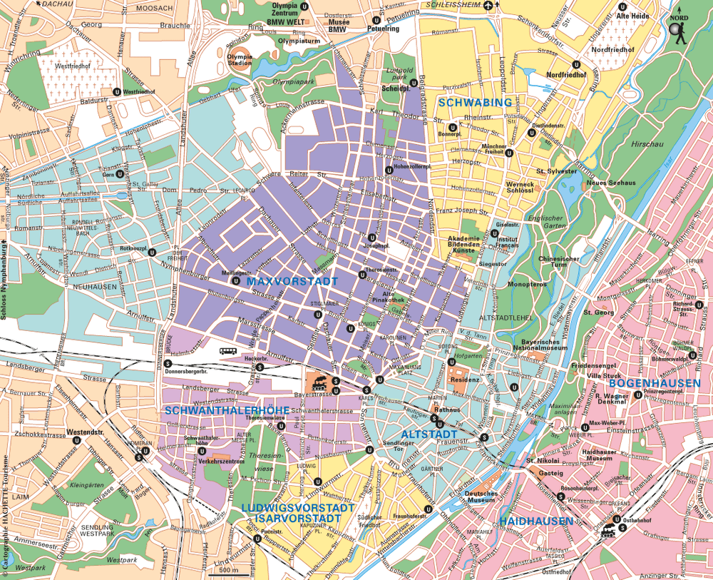 Carte Munich Plan d'ensemble - Plan Munich Plan d'ensemble