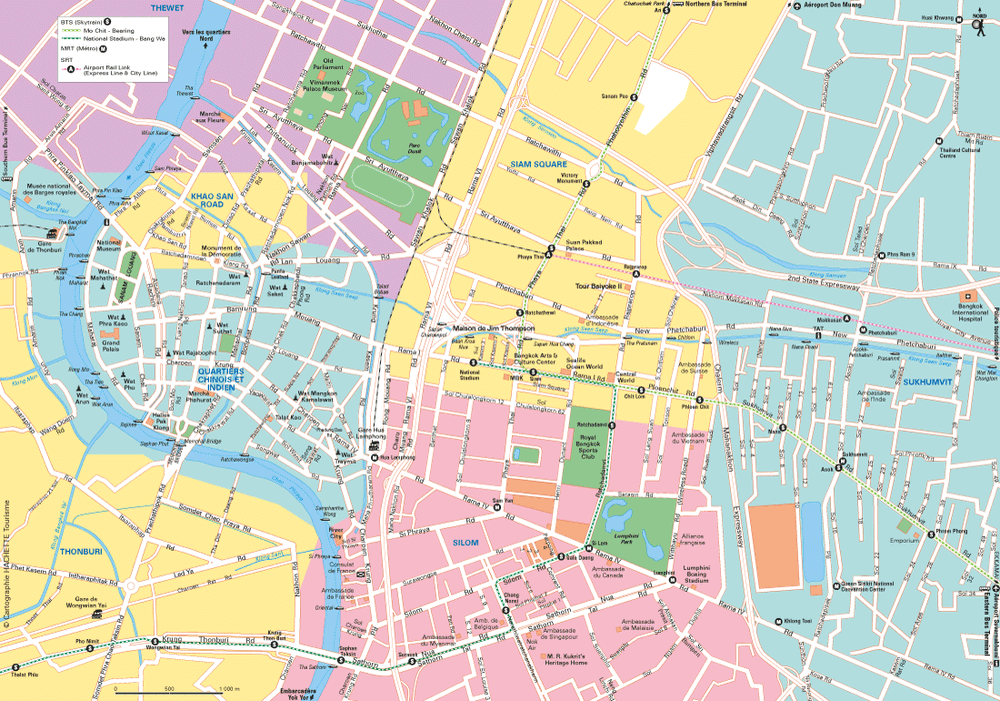 Carte Bangkok - Plan Bangkok