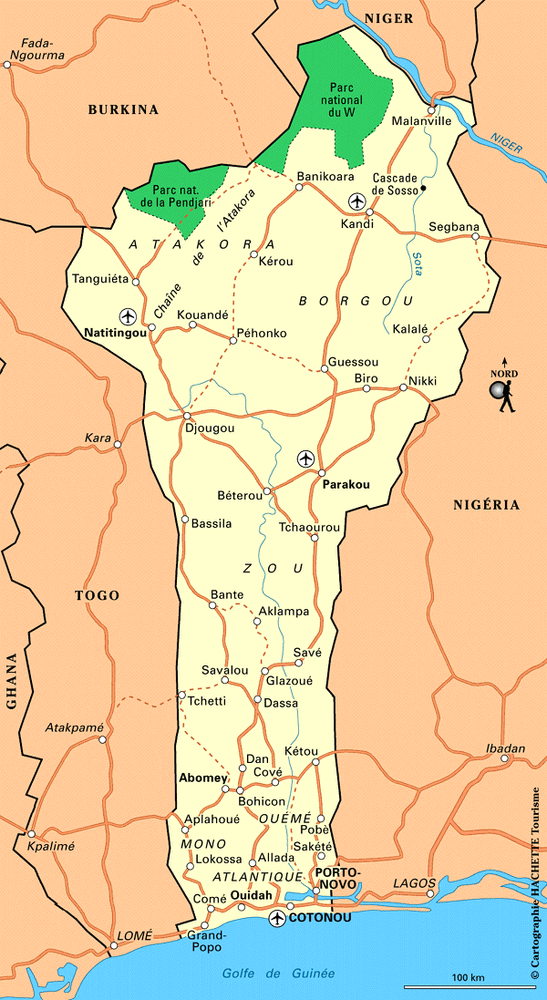 Carte Bénin - Plan Bénin