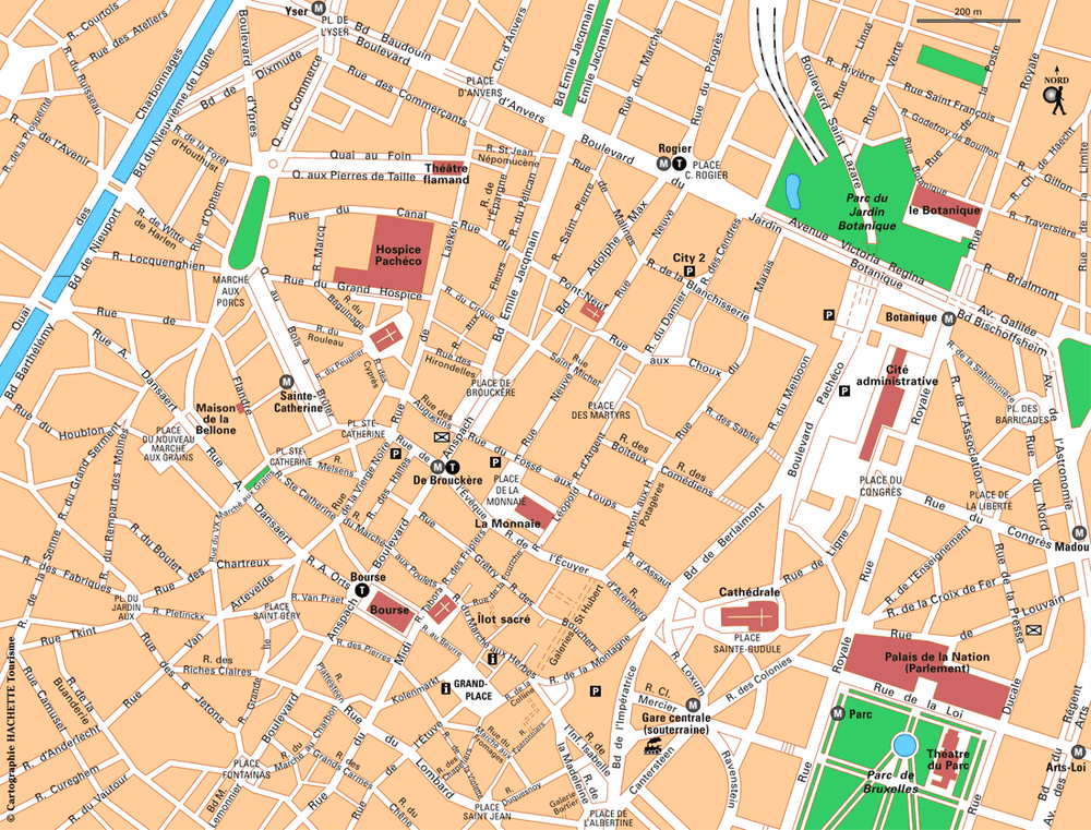 Carte Bruxelles Nord - Plan Bruxelles Nord