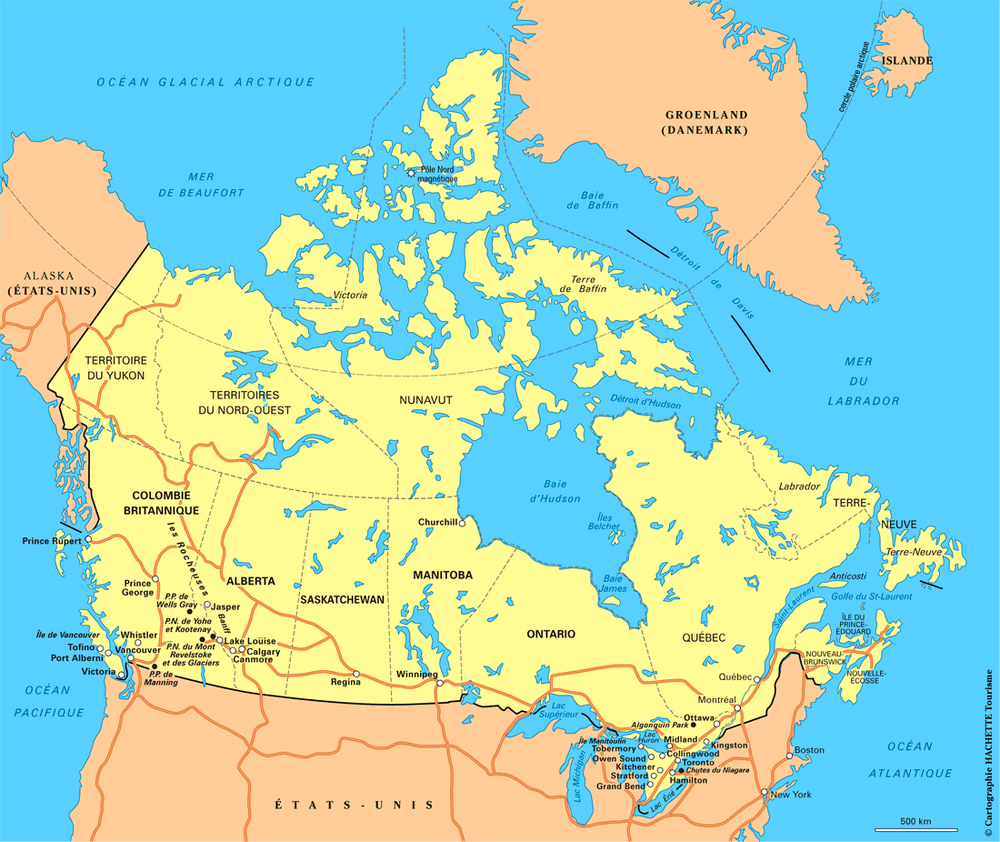 Carte Canada - Plan Canada