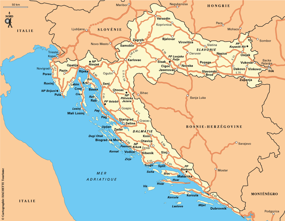 Carte Carte Croatie - Plan Carte Croatie