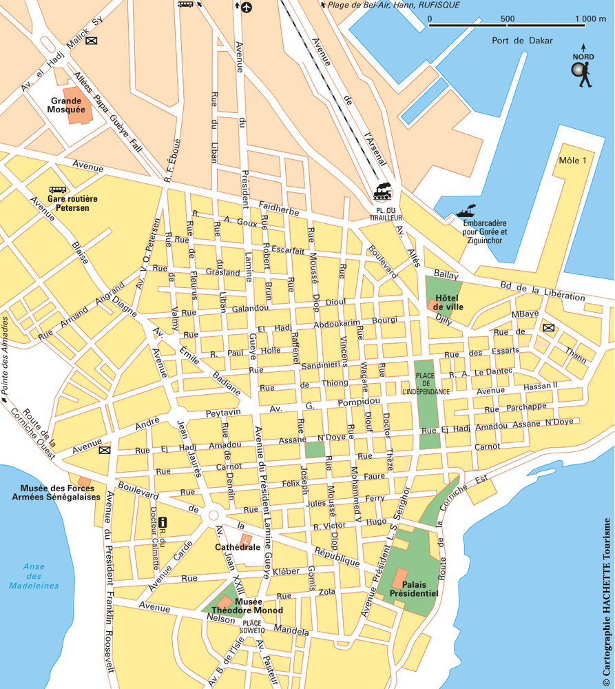 Carte Dakar - Plan Dakar
