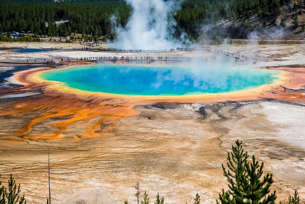 Wyoming Yellowstone Grand Prismatic Spring