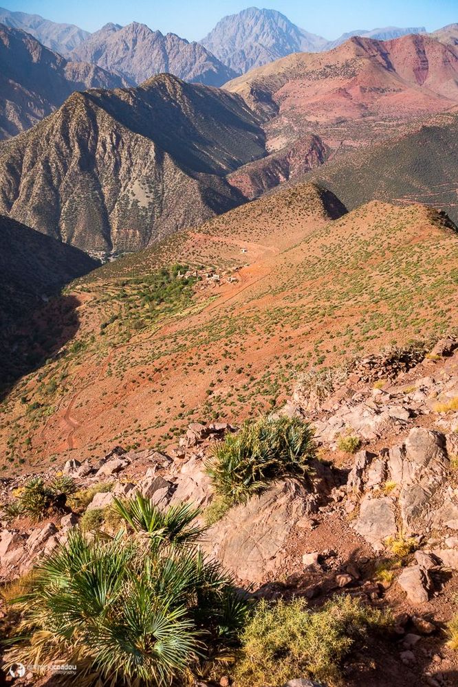 Maroc Atlas Descente dans la vallée de l'Ourika