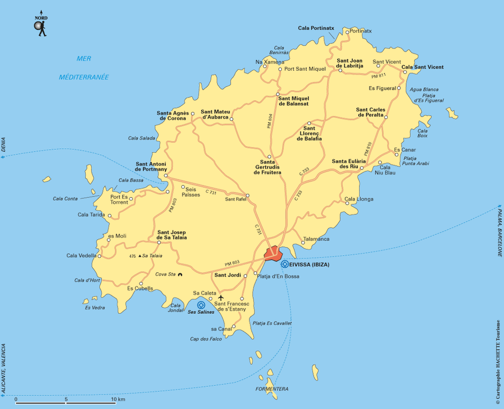 Carte Ibiza - Plan Ibiza