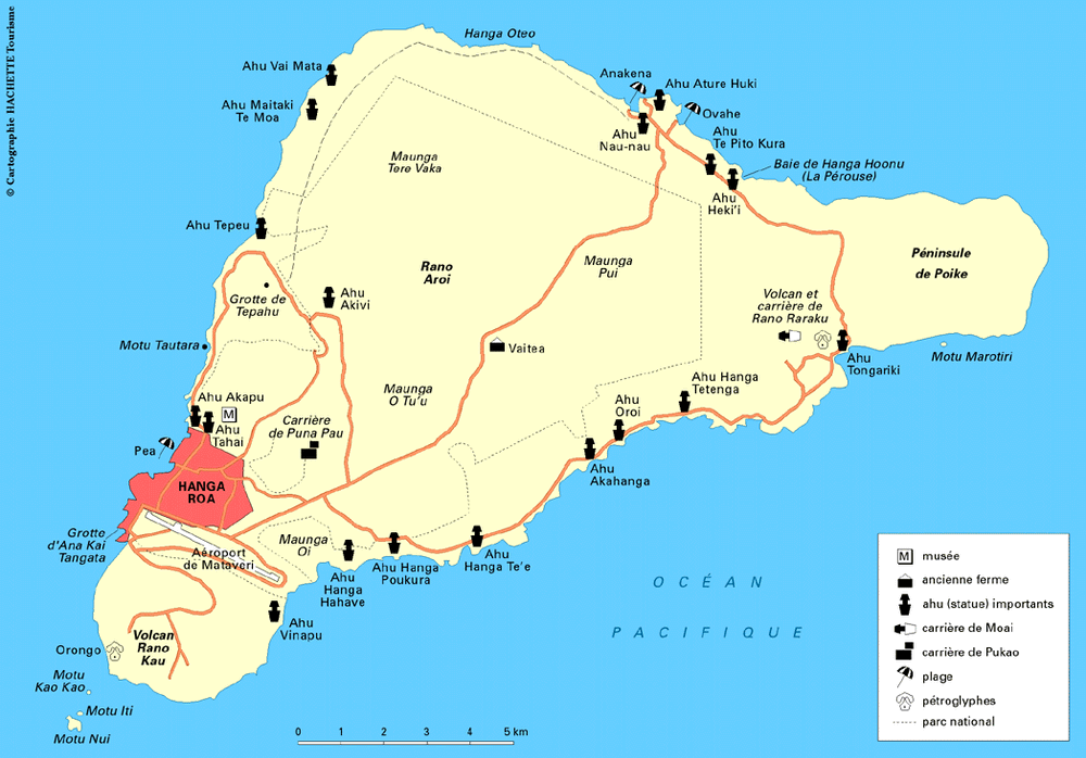Carte Ile de Pâques - Plan Ile de Pâques