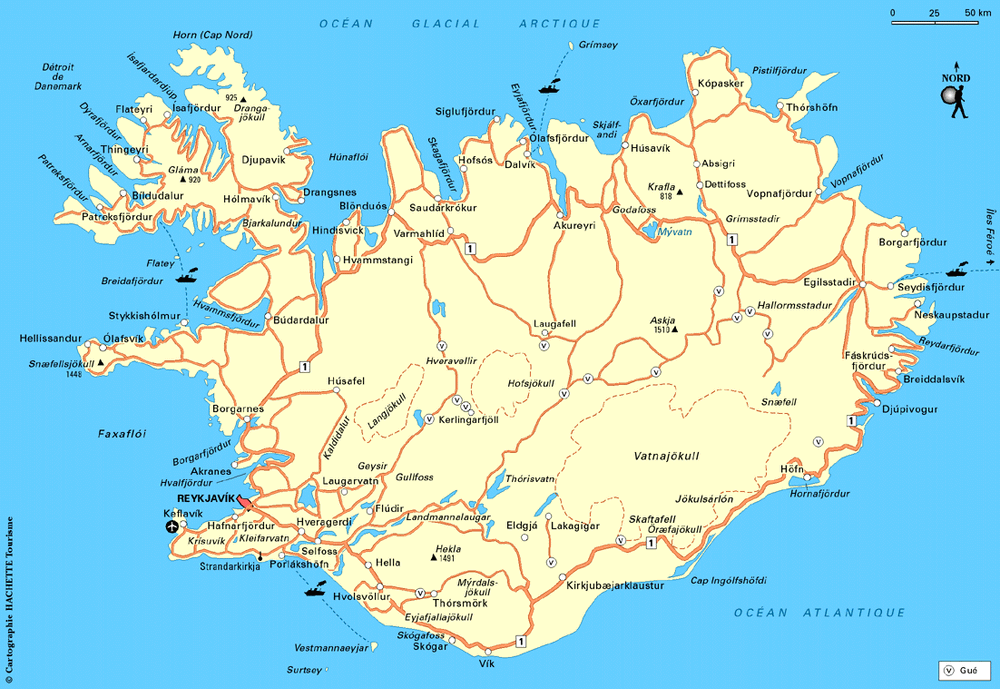 Carte Islande - Plan Islande