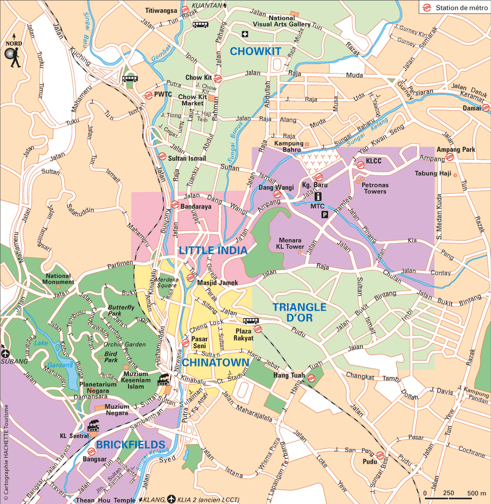 Carte Kuala Lumpur Carte générale - Plan Kuala Lumpur Carte générale
