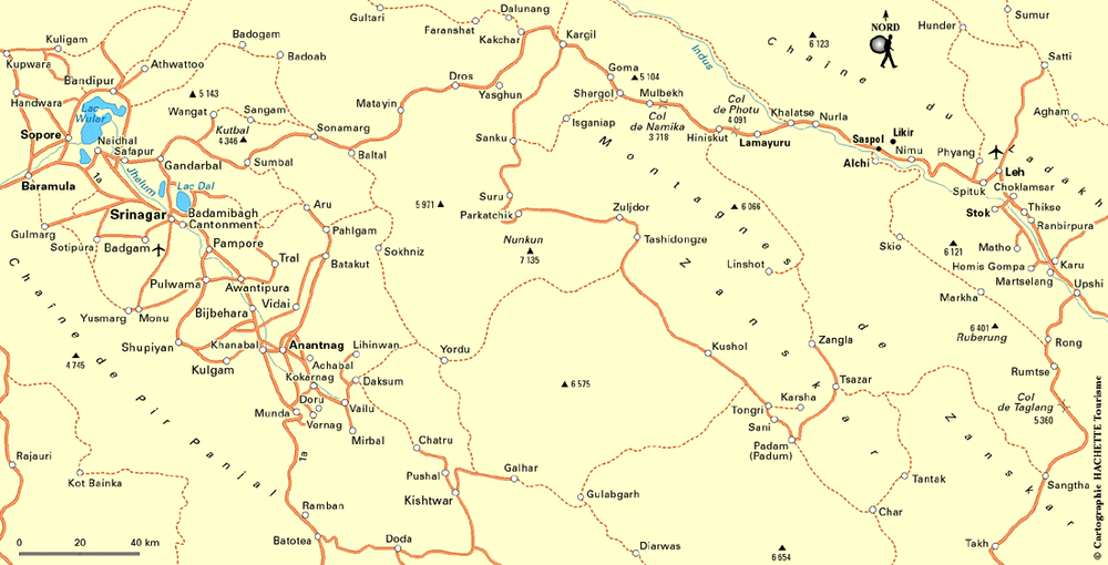 Carte Ladakh - Plan Ladakh