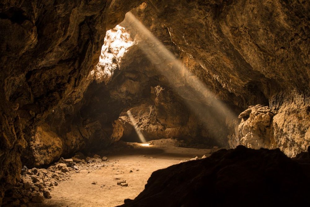 Californie Mojave National Preserve Lava tube