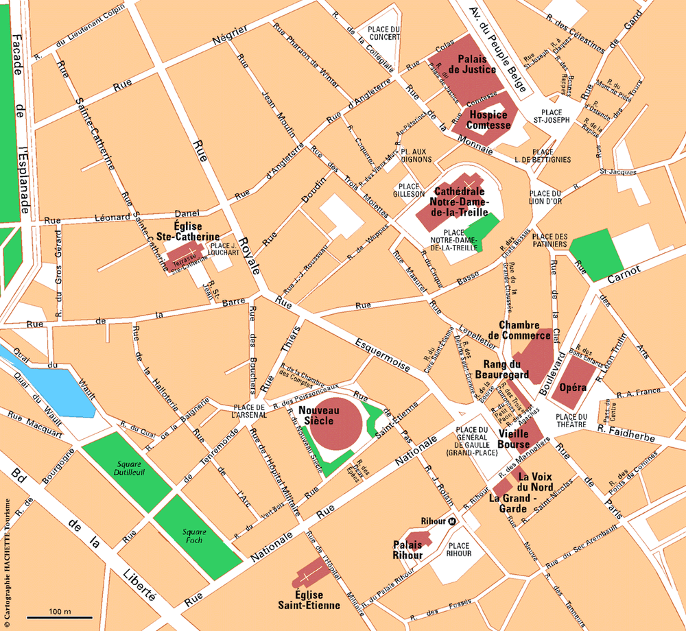 Carte Lille - Plan Lille