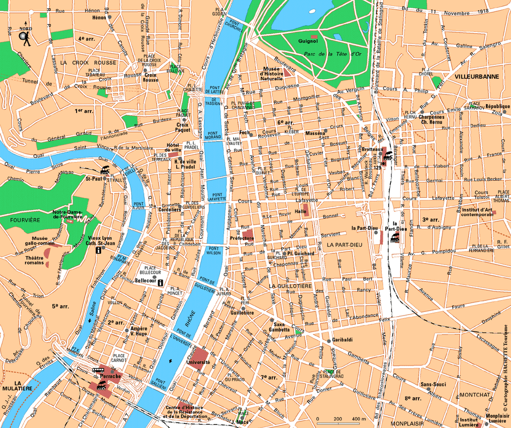 Carte Lyon - Plan Lyon