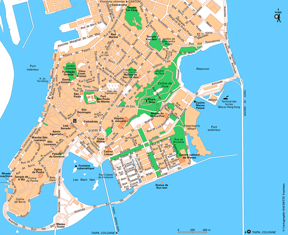 Carte Macao plan général - Plan Macao plan général