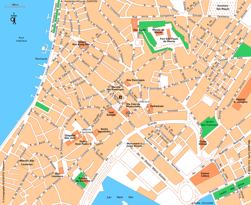 Carte Macao zoom - Plan Macao zoom