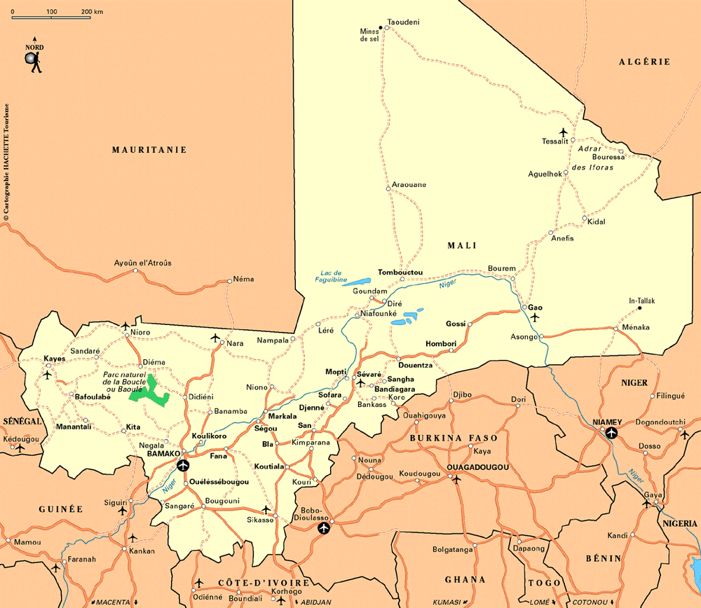 Carte Mali - Plan Mali