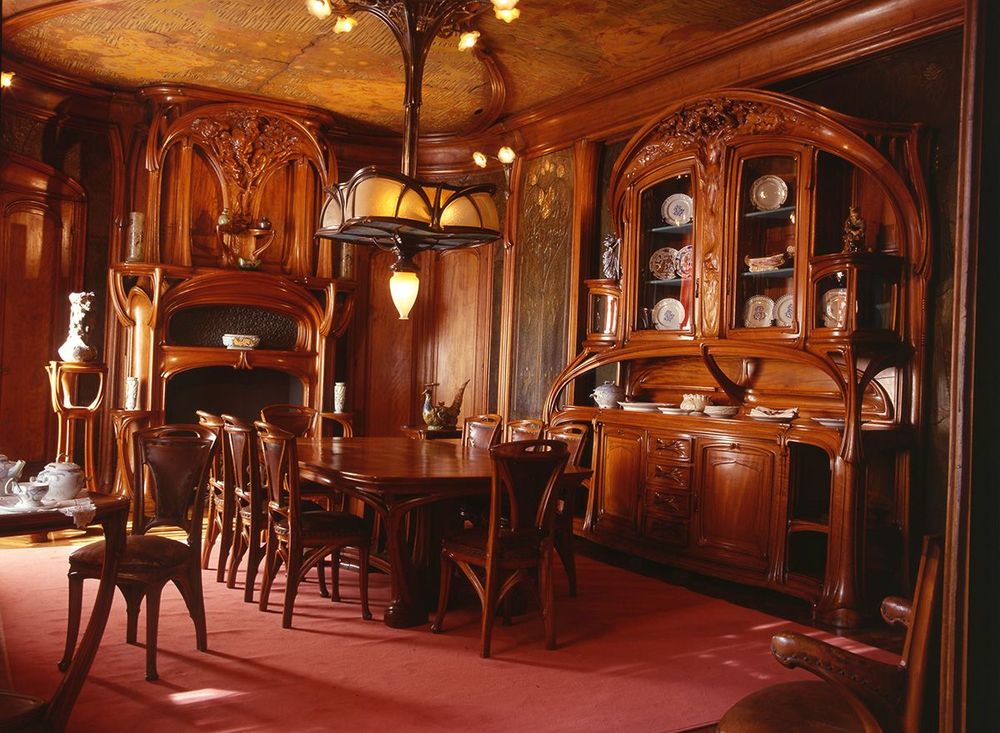 Musée Ecole de Nancy Eugène Vallin, salle à manger Masson, vers 1902-1903