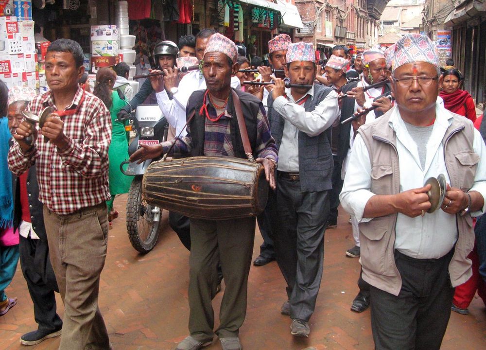 Népal Bhaktapur Nouvel An
