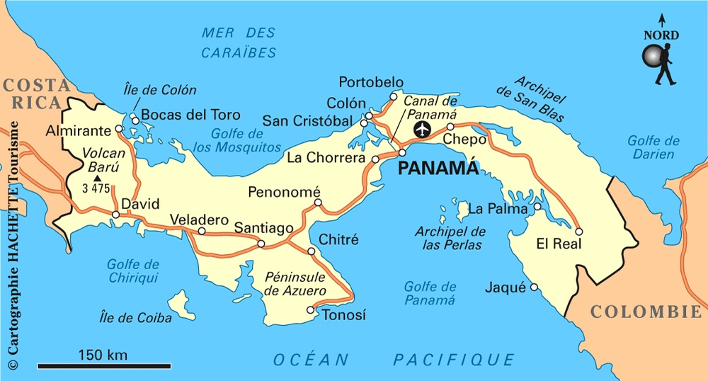 Carte Panama - Plan Panama