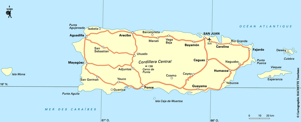 Carte Porto Rico - Plan Porto Rico