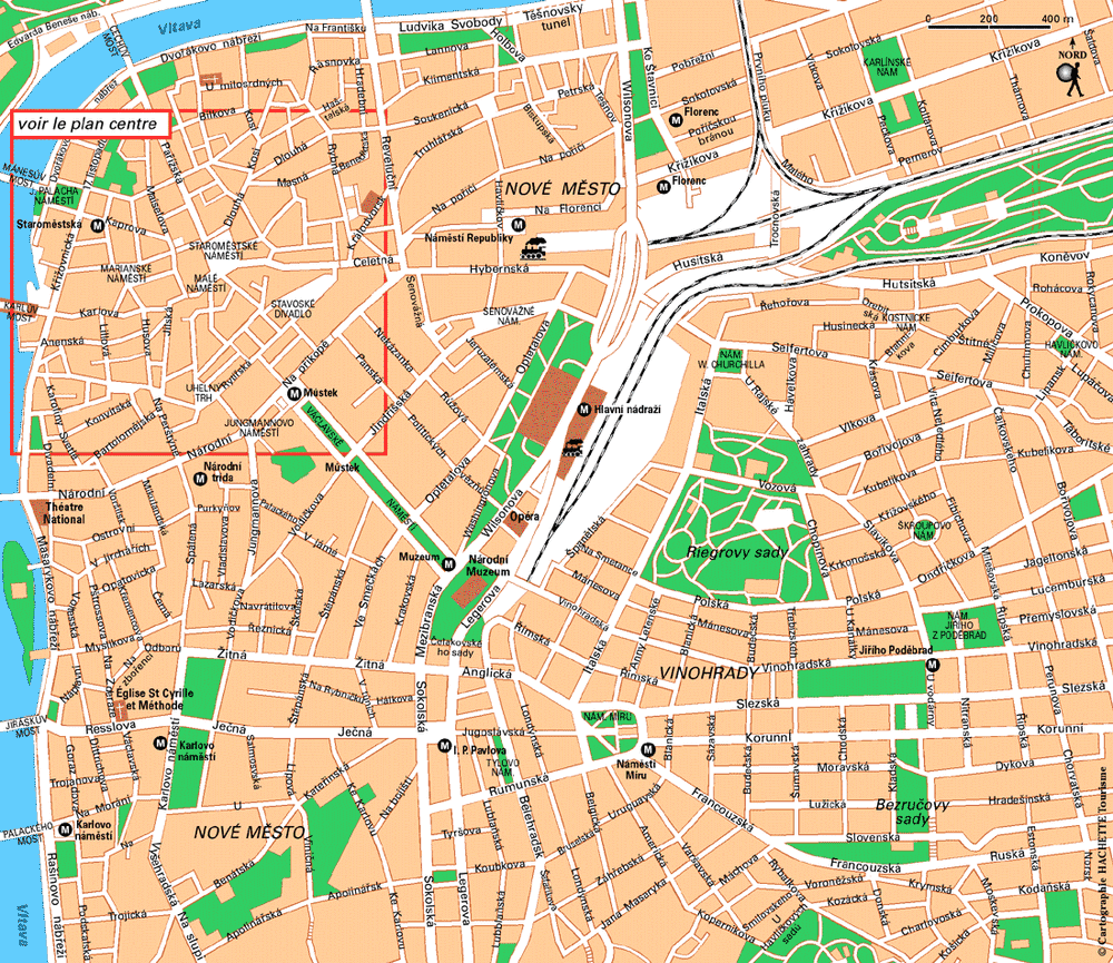 Carte Prague Est - Plan Prague Est