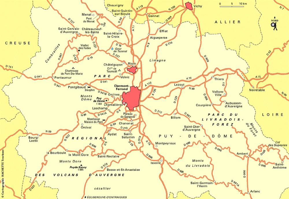 Carte Puy-de-Dôme - Plan Puy-de-Dôme
