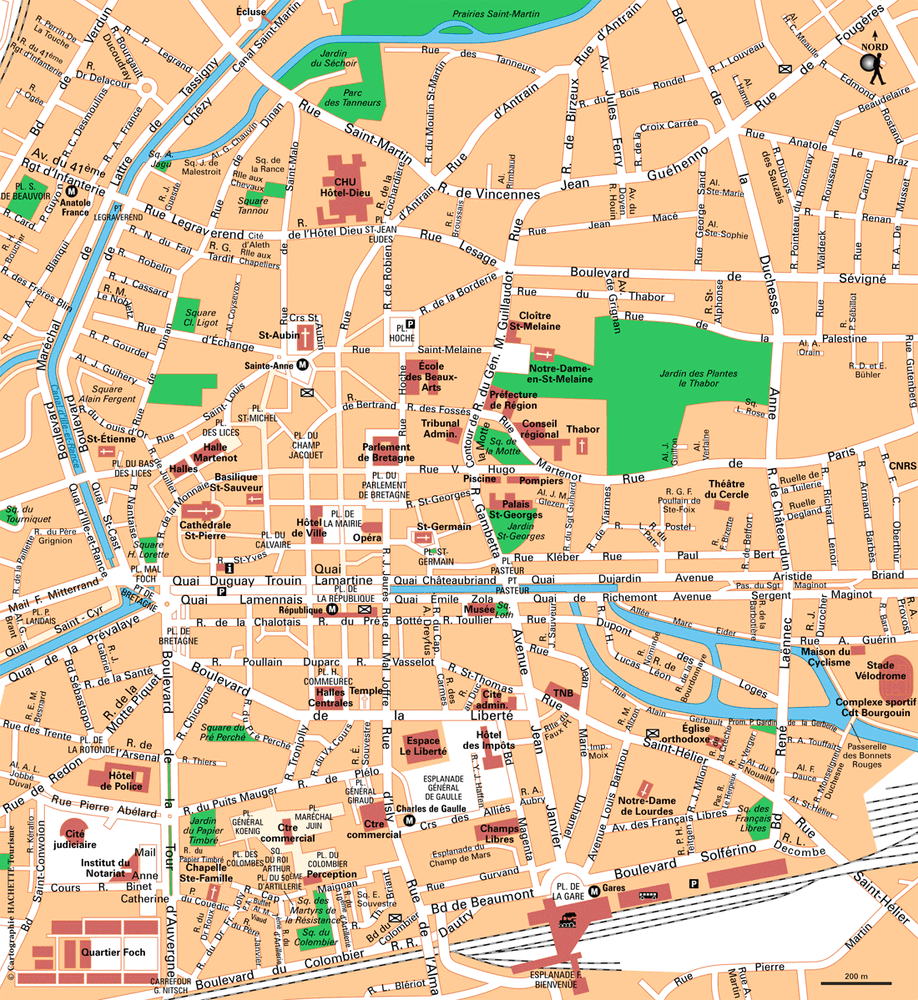 Carte Rennes - Plan Rennes
