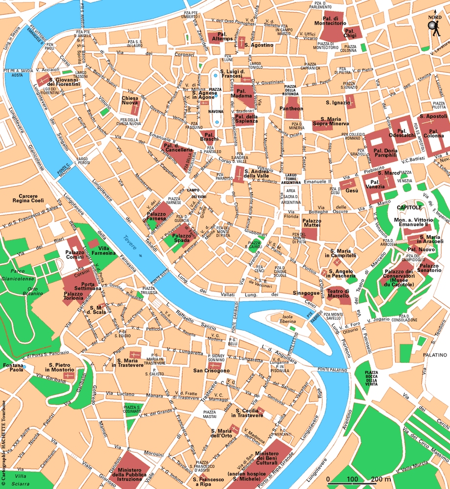 Carte Rome - Plan Rome