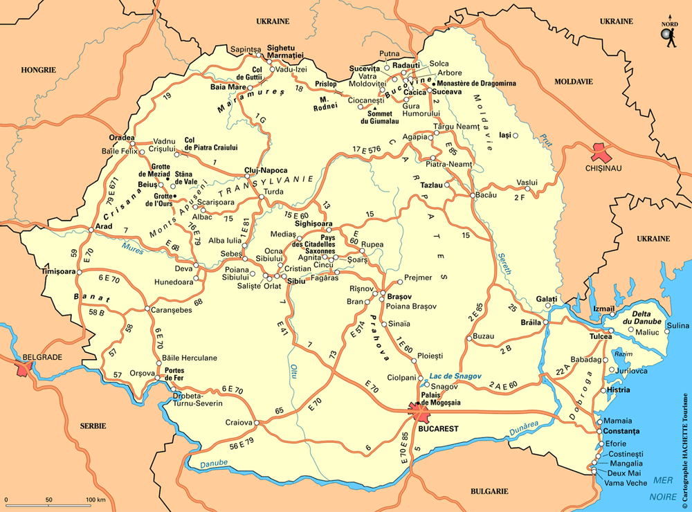 Carte Roumanie - Plan Roumanie