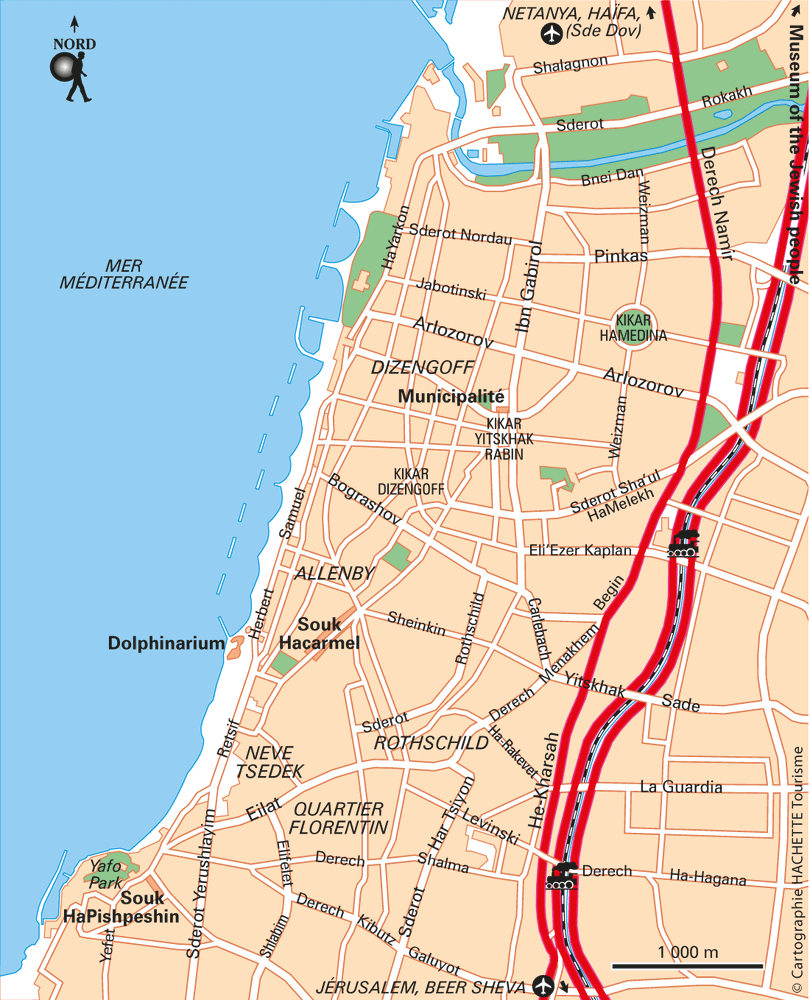 Carte Tel-Aviv Carte générale - Plan Tel-Aviv Carte générale