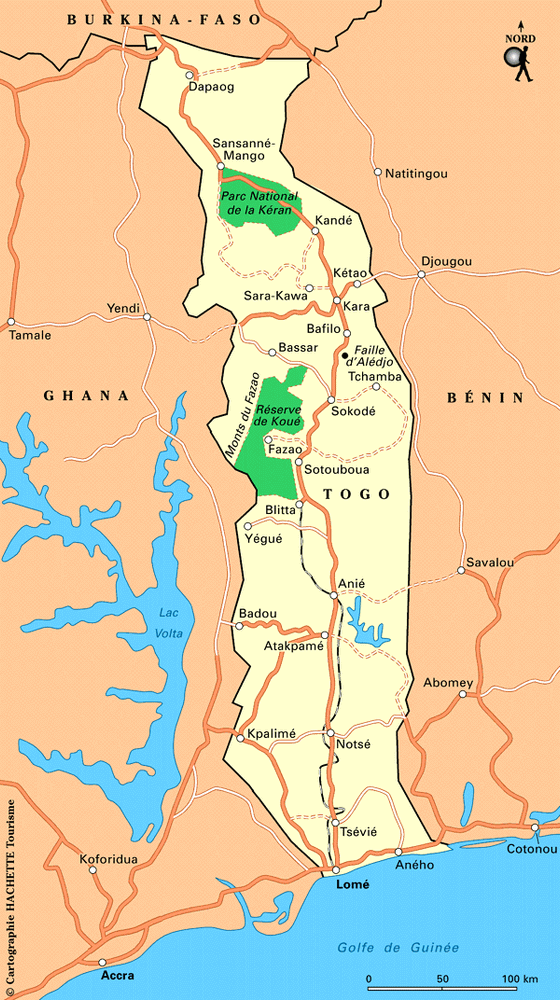 Carte Togo - Plan Togo