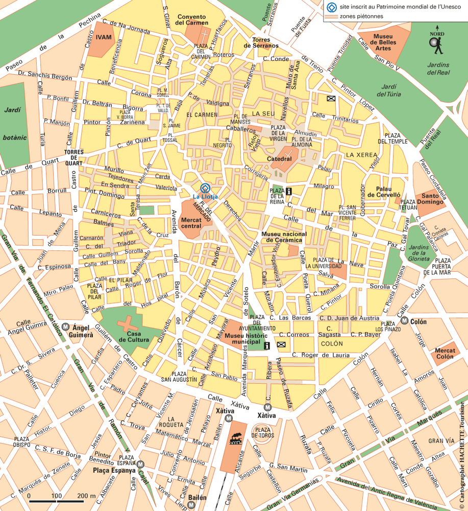 Carte Valence Centre - Plan Valence Centre