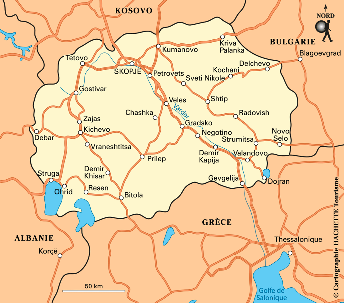 Carte Macédoine